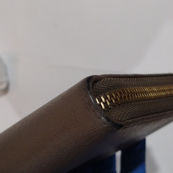 Furla Women’s Babylon Leather Zip Wallet – Brown Grey, Genuine, Includes Box - Picture 6 of 12